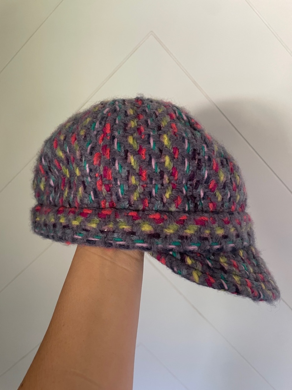 Wool Multicolor Knit Cap - Picture 3 of 3